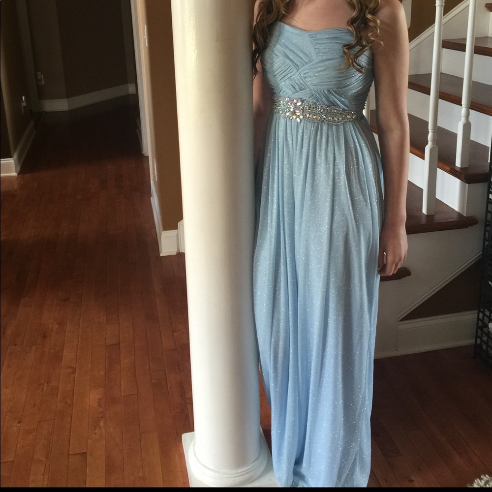 LIGHT BLUE SPARKLE DRESS
